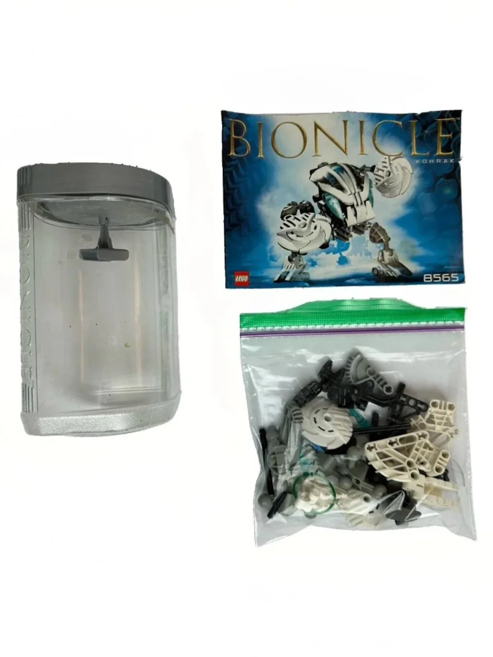 LEGO BIONICLE Bohrok Collection COMPLETE Lot of 6 w/ Canisters, Manuals & Krana